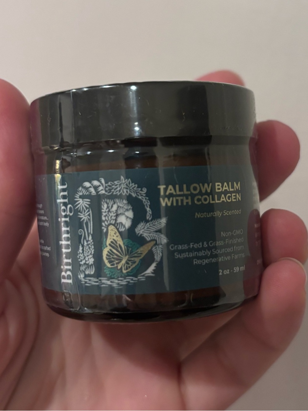 Birthright Tallow Balm with Collagen non GMO grass fed